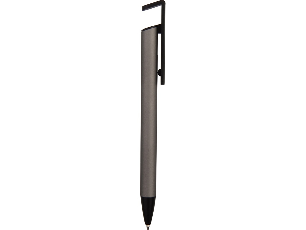Ручка-подставка шариковая «Кипер Металл», черный, серый, пластик, металл