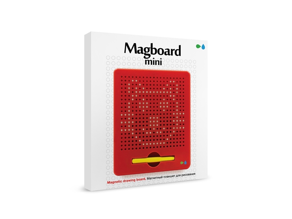 Магнитный планшет для рисования «Magboard mini», красный, пластик, металл