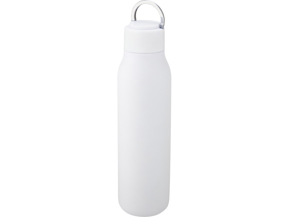Бутылка с вакуумной изоляцией и металлической петлей «Marka», белый, металл