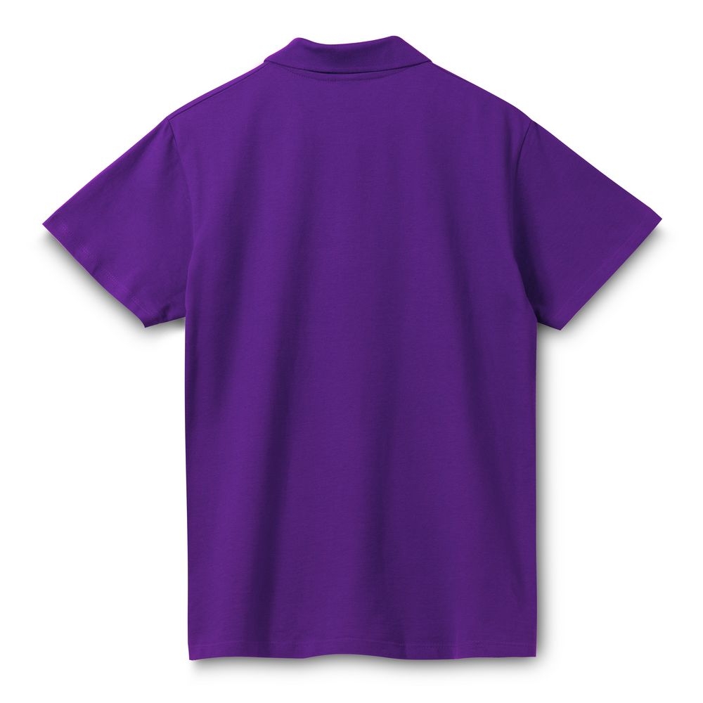 Рубашка поло мужская Spring 210, темно-фиолетовая, фиолетовый, хлопок