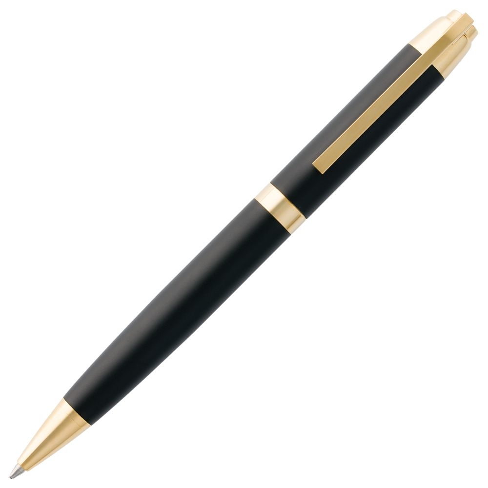 Ручка шариковая Razzo Gold, черная, черный, металл