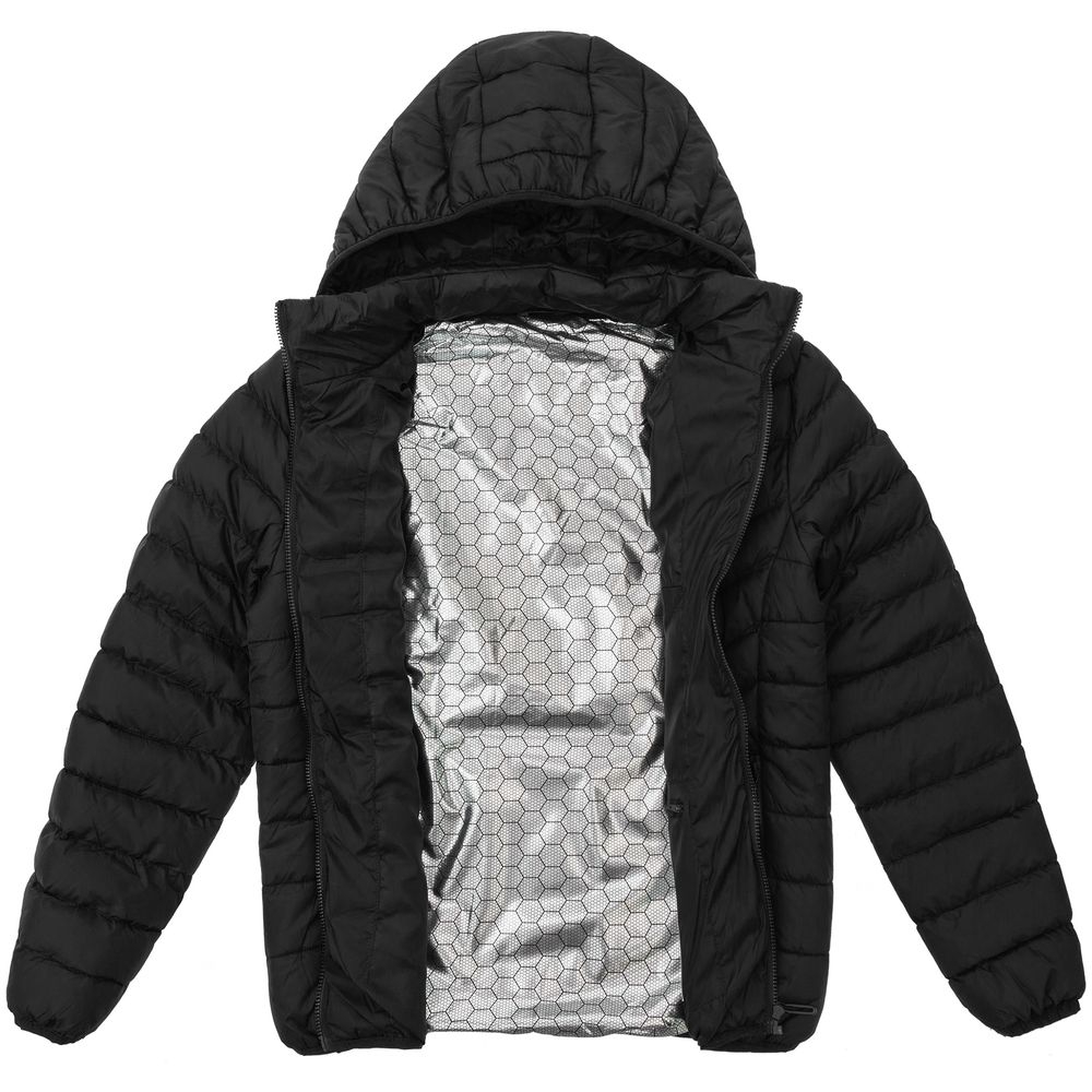 Куртка с подогревом Thermalli Chamonix, черная, черный, верх - полиэстер 100%, плотность 290-300 г/м²; подкладка - полиэстер 100%, электрогрелка - углеродное волокно (графен)