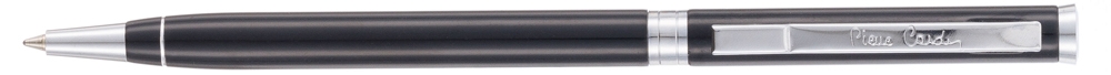 Ручка шариковая Pierre Cardin GAMME. Цвет - черный. Упаковка Е или E-1, черный, алюминий, нержавеющая сталь
