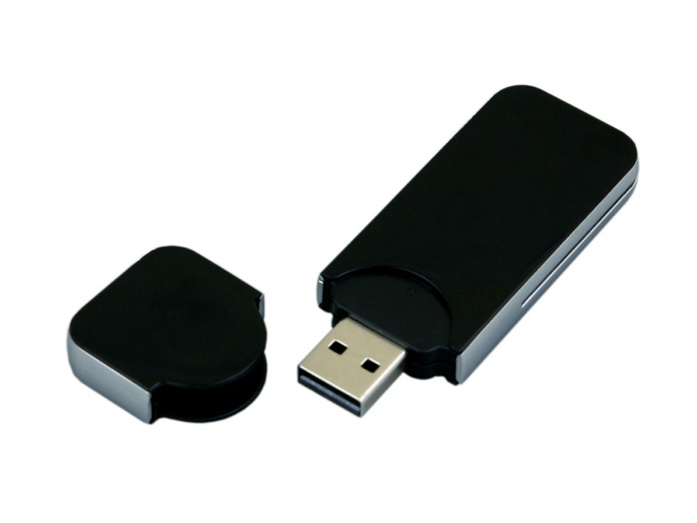 USB 2.0- флешка на 16 Гб в стиле I-phone, черный, пластик