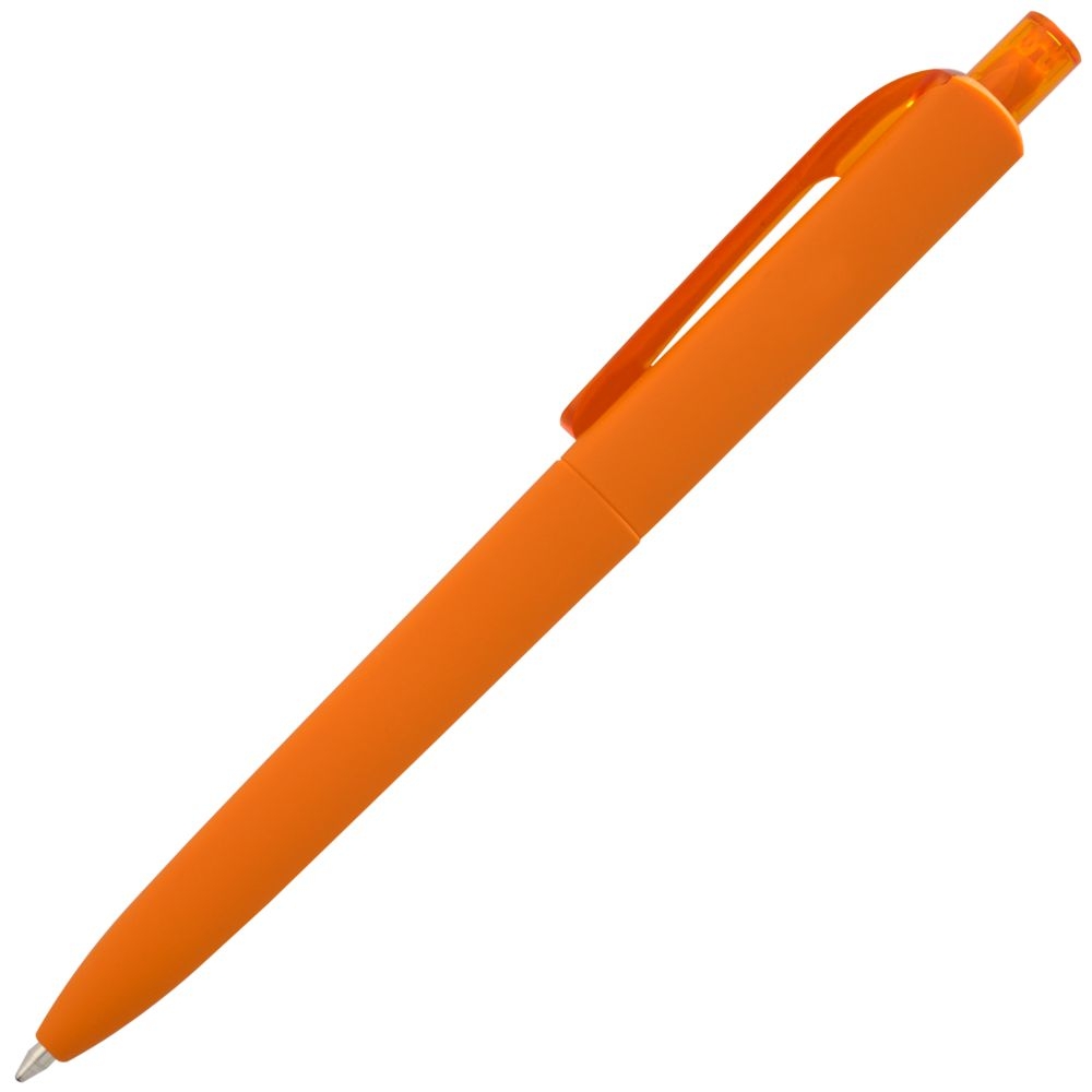 Ручка шариковая Prodir DS8 PRR-Т Soft Touch, оранжевая, оранжевый, пластик; покрытие софт-тач