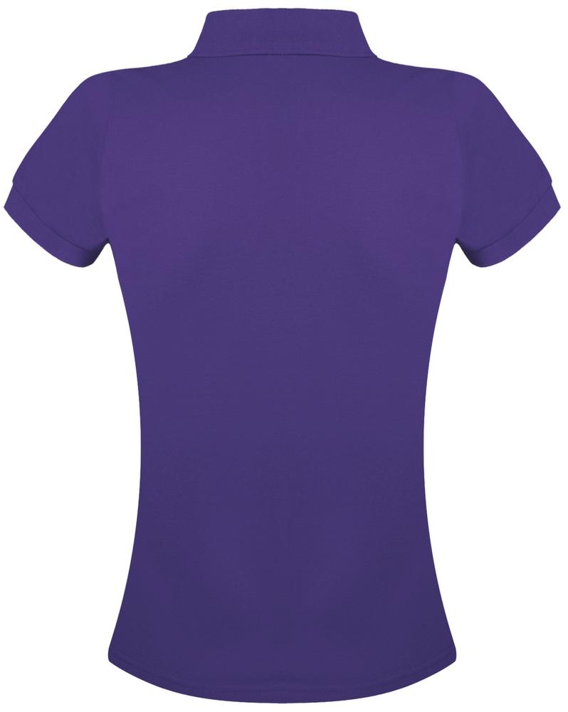 Рубашка поло женская Prime Women 200 темно-фиолетовая, фиолетовый, полиэстер 65%; хлопок 35%, плотность 200 г/м²; пике