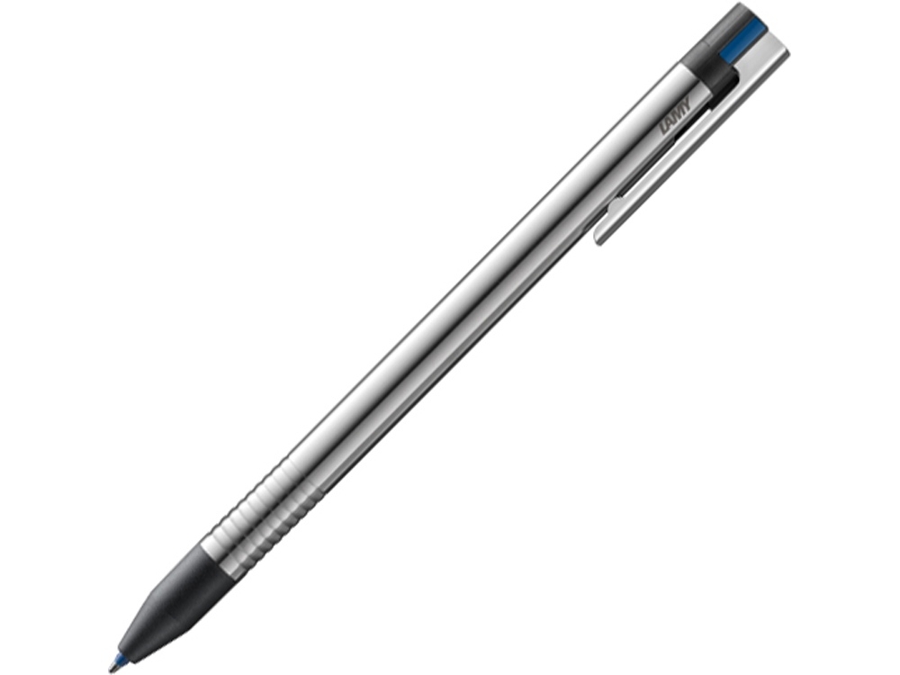 Ручка мультисистемная «logo» 3 цвета, серый, металл
