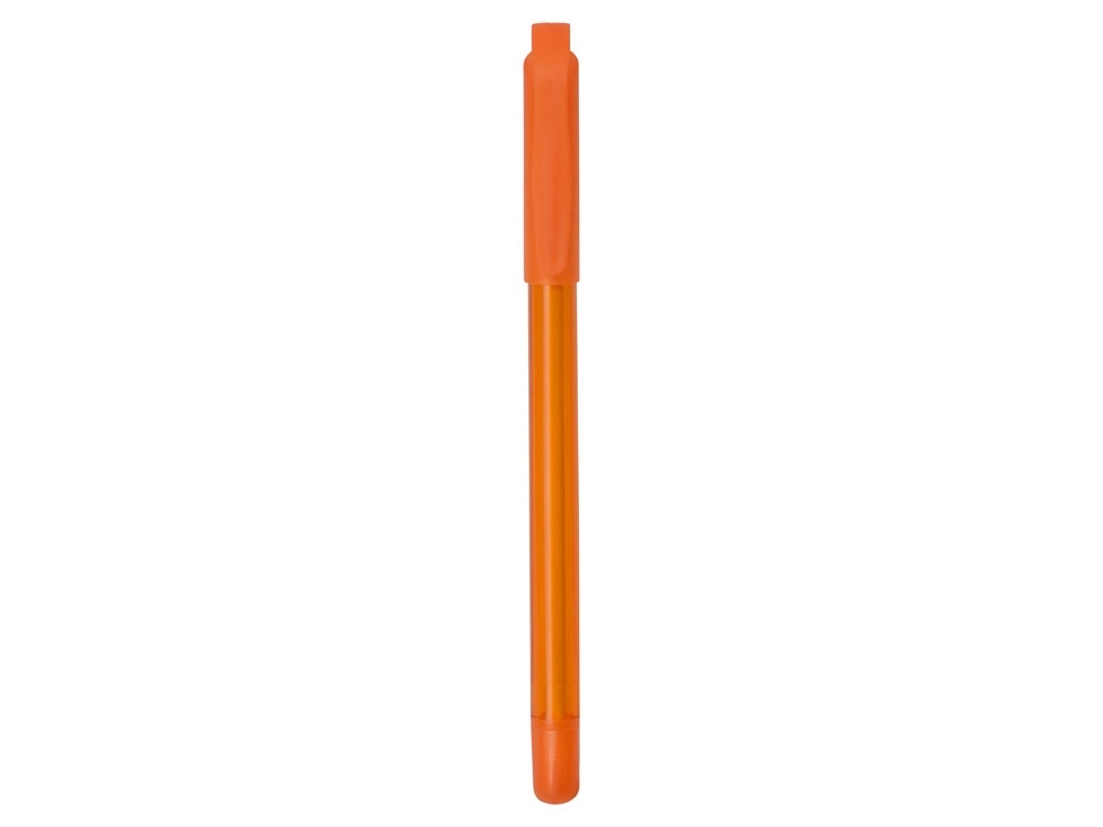 Ручка шариковая пластиковая «Delta» из переработанных контейнеров, оранжевый, пластик