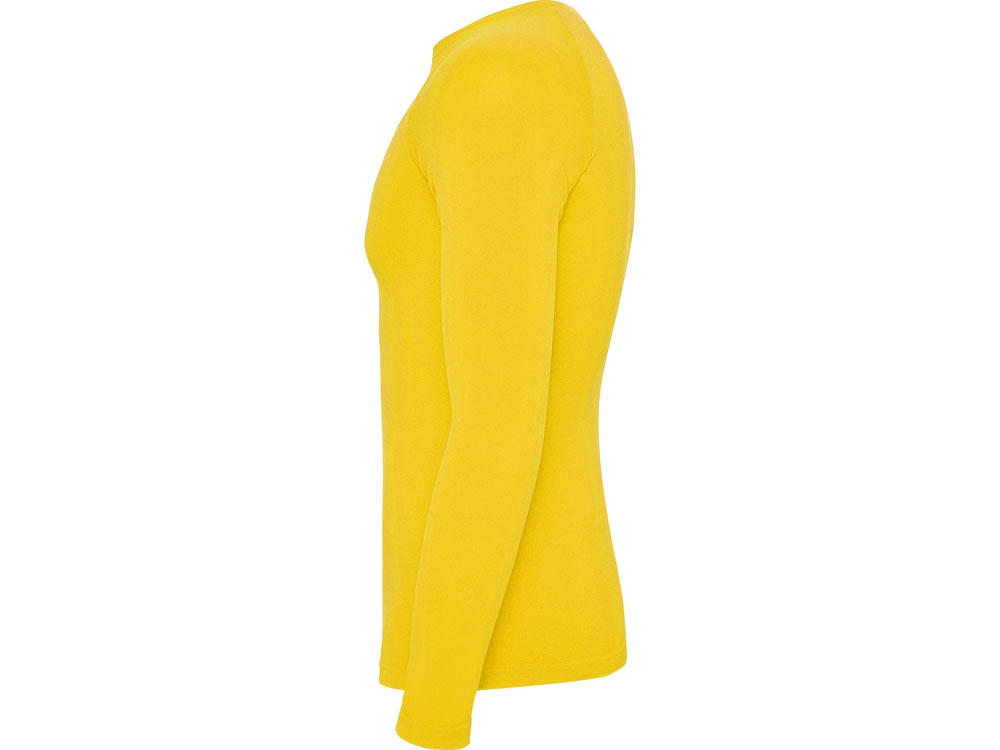 Термофутболка с длинным рукавом «Prime» мужская, желтый, пластик, эластан