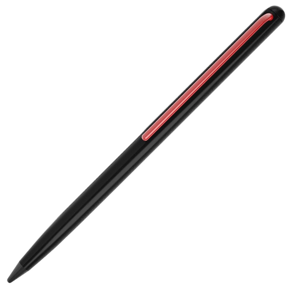 Карандаш GrafeeX в чехле, черный с красным, черный, красный, металл; алюминий