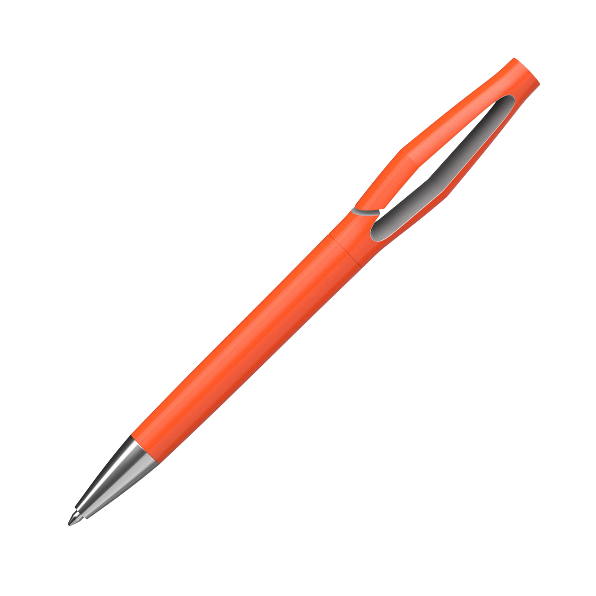 Ручка шариковая "Jack", оранжевый/серебро, оранжевый, пластик