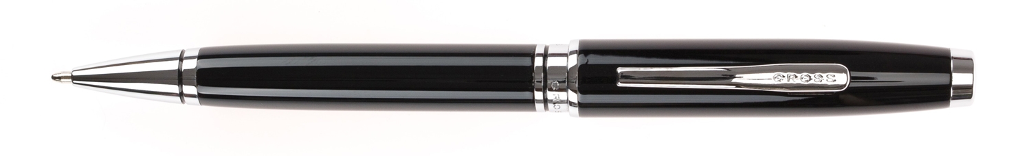 Шариковая ручка Cross Coventry Black Lacquer, черный, латунь