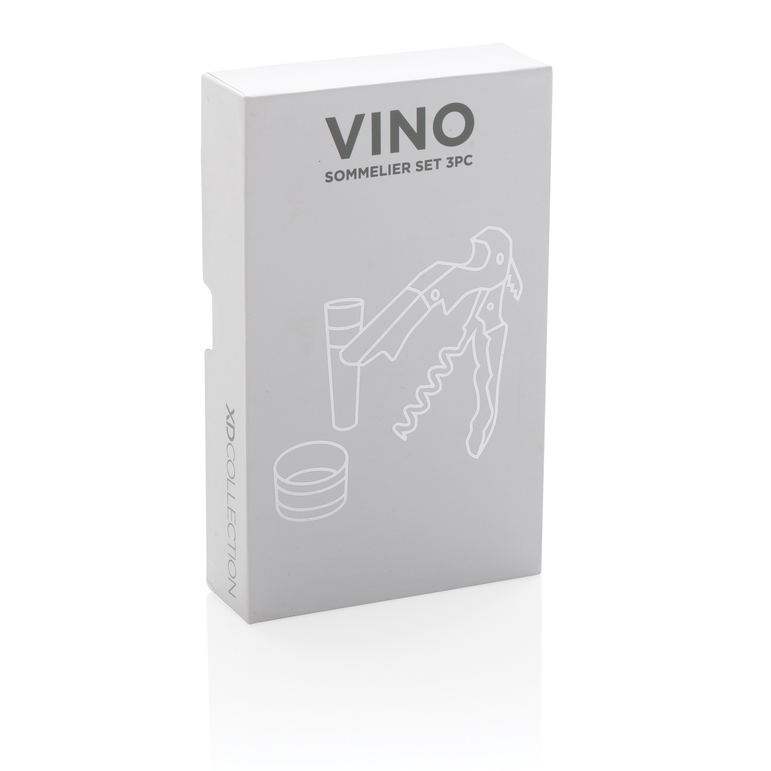 Винный набор сомелье Vino, 3 предмета, серебристый, нержавеющая сталь; углеродистая сталь