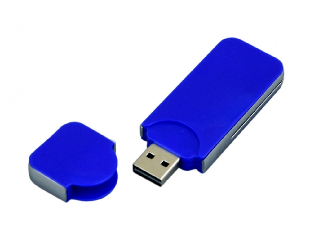 USB 2.0- флешка на 8 Гб в стиле I-phone, синий, пластик