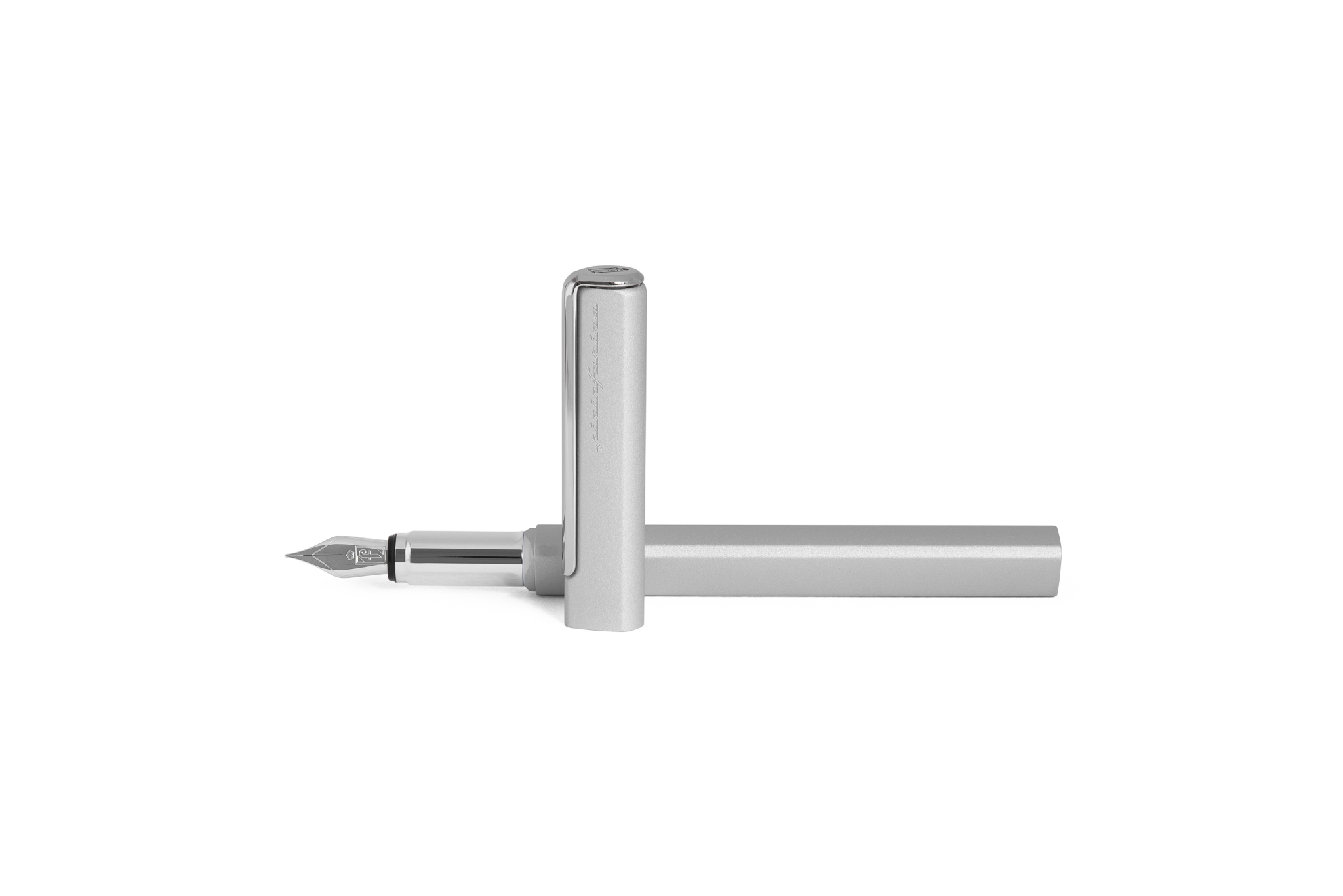 Перьевая ручка Pininfarina PF One SILVER, #c0c0c0, алюминий, сталь