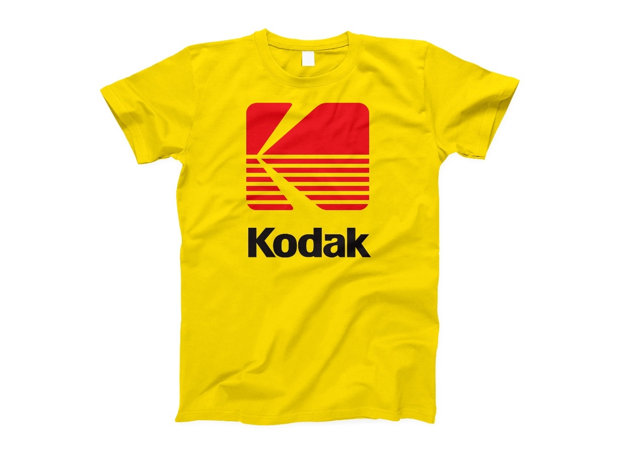 Футболка «Kodak», желтый, хлопок
