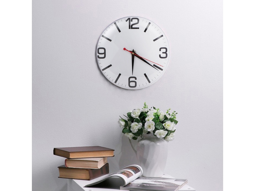 Часы настенные «Secondo», белый, пластик, бумага