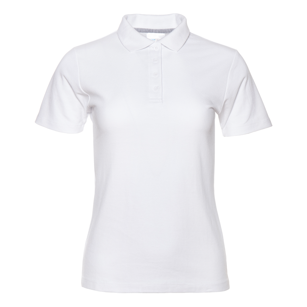 Рубашка поло женская STAN хлопок/полиэстер 185, 04WL, Белый, белый, 185 гр/м2, хлопок