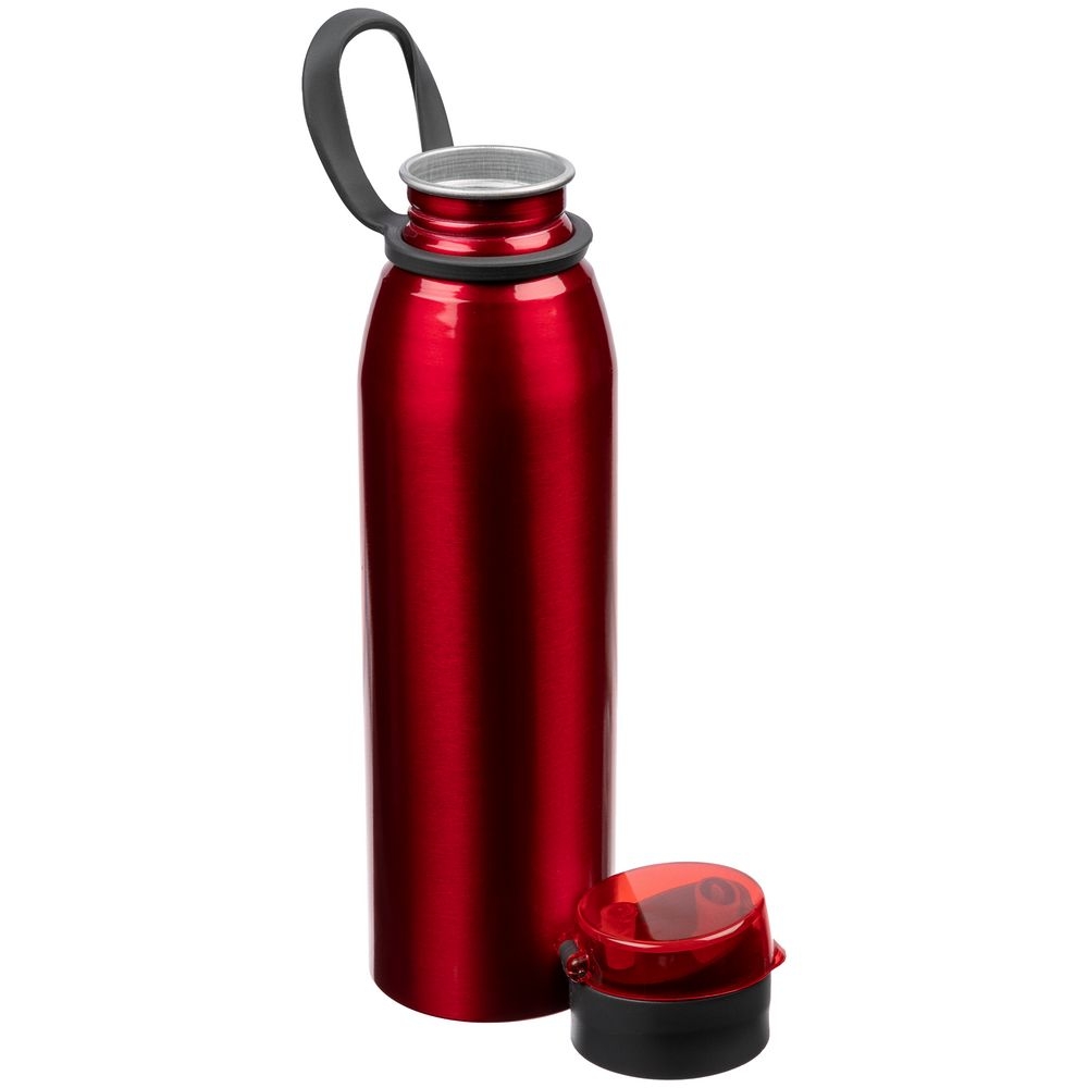 Спортивная бутылка для воды Korver, красная, красный, алюминий