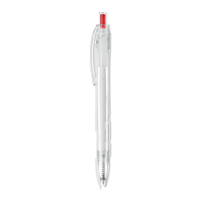 Ручка RPET, красный, pet-пластик
