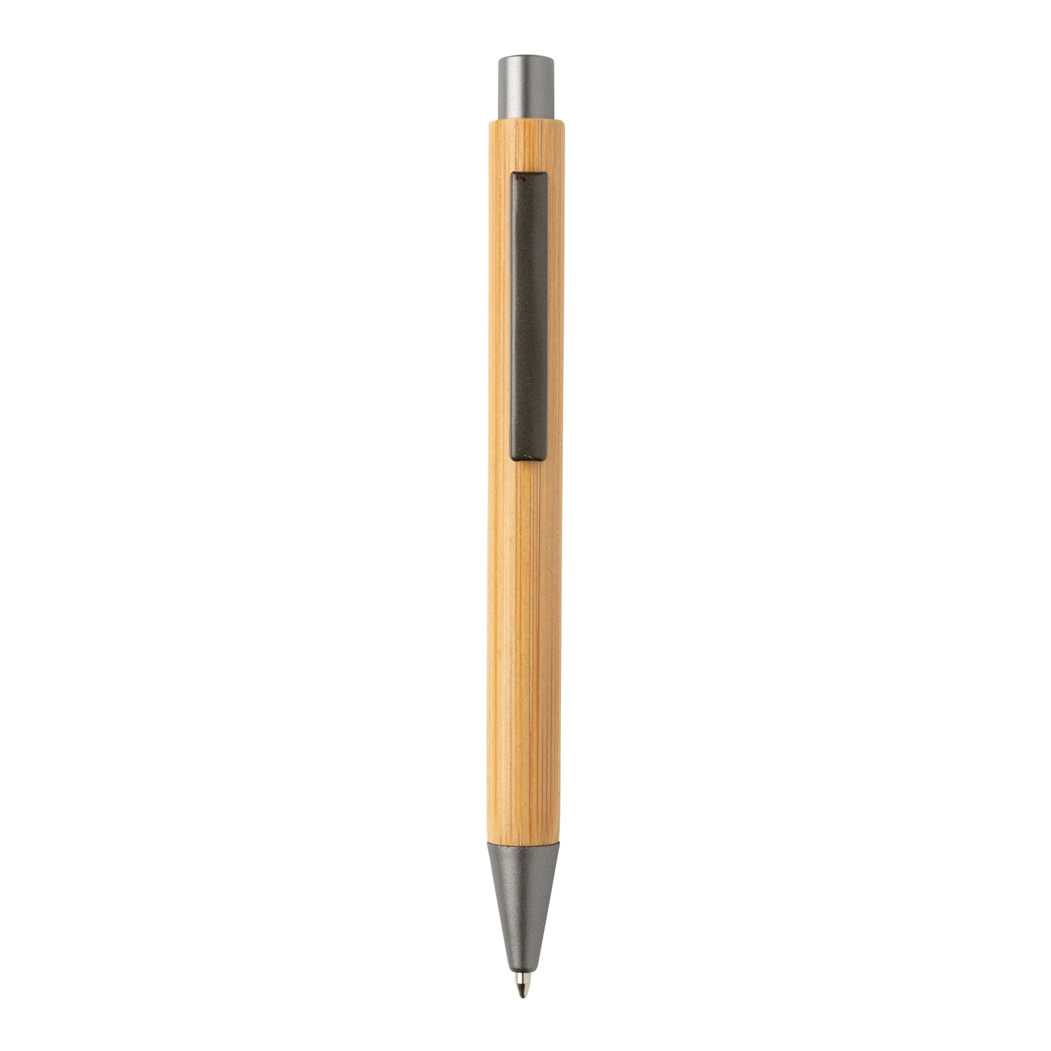 Тонкая бамбуковая ручка, коричневый, бамбук; железо
