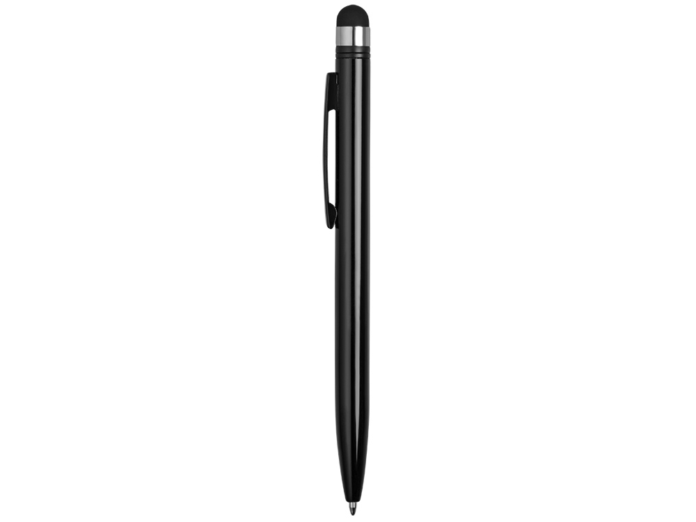 Ручка-стилус металлическая шариковая «Poke», черный, металл