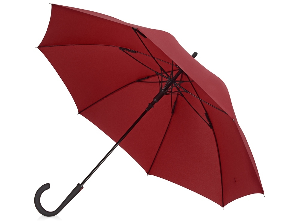 Зонт-трость «Bergen», бордовый, полиэстер, soft touch