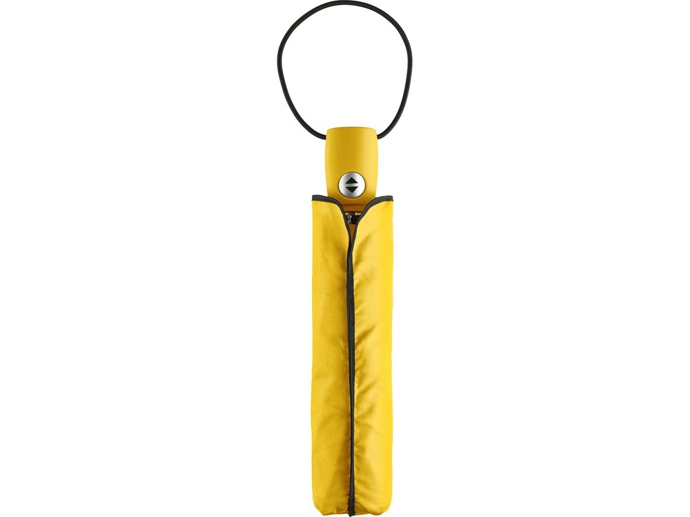 Зонт складной «Fare» автомат, желтый, полиэстер, soft touch