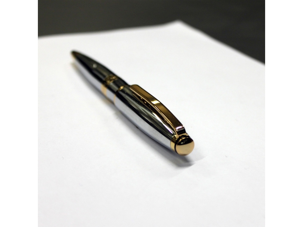 Ручка шариковая «Bicolore», желтый, серебристый, металл