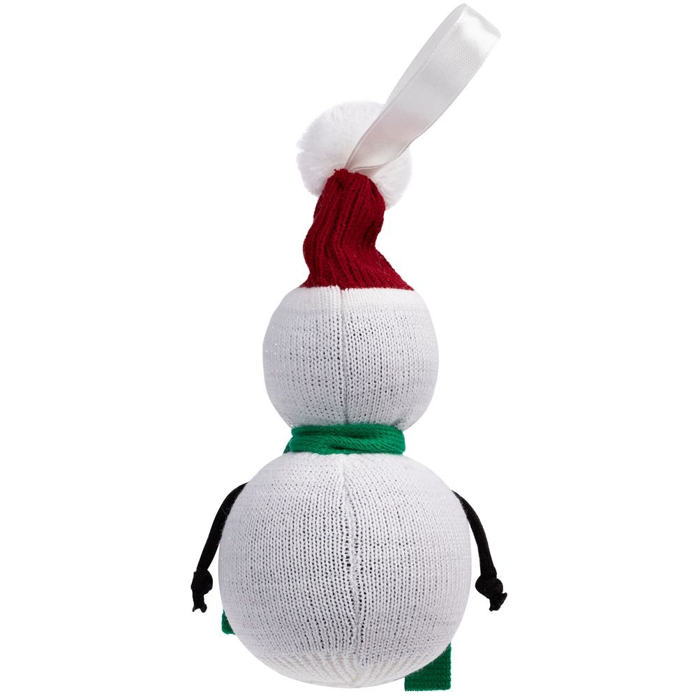 Елочная игрушка «Снеговик», акрил 100%; наполнитель - поролон; детали - фетр