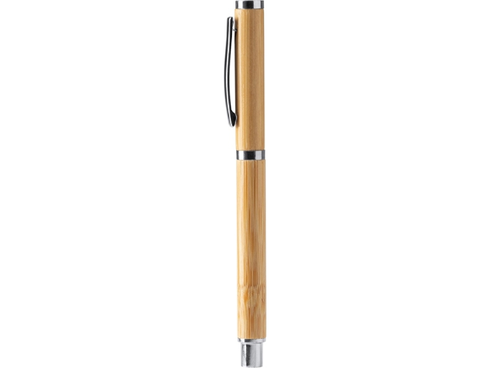 Ручка роллер бамбуковая PIRGO, серебристый
