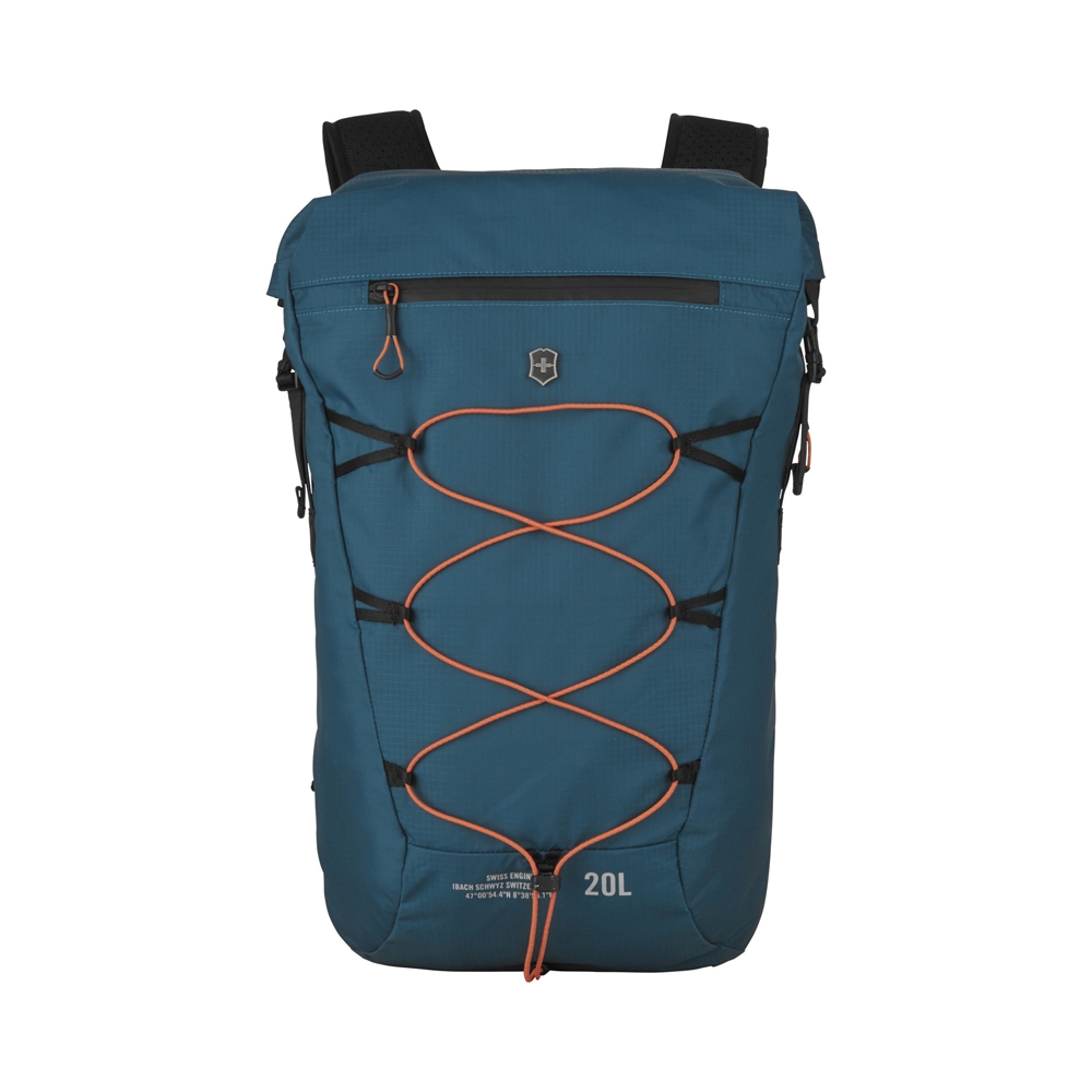 Рюкзак VICTORINOX Altmont Active L.W. Rolltop Backpack, бирюзовый, 100% нейлон, 30x19x46 см, 20 л, синий