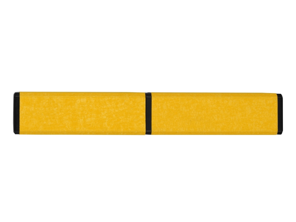Футляр для ручки «Quattro», черный, желтый, пластик, алюминий
