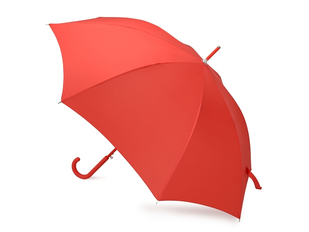 Зонт-трость «Color», красный, полиэстер, soft touch