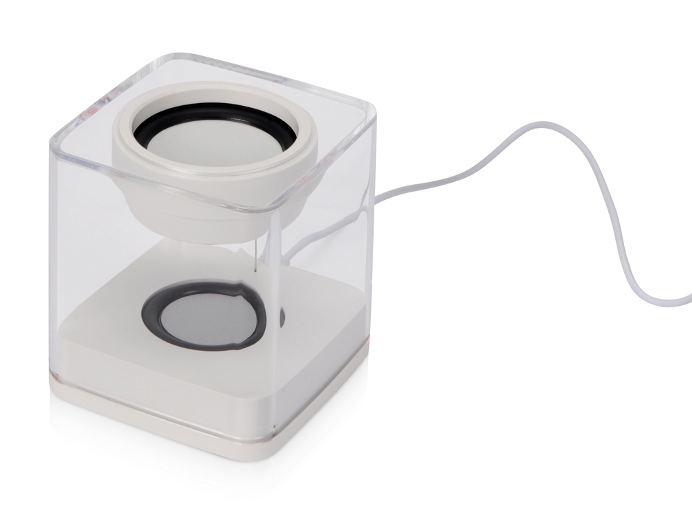 Портативная колонка «iLO Speaker», 10 Вт, белый, прозрачный, пластик, акрил