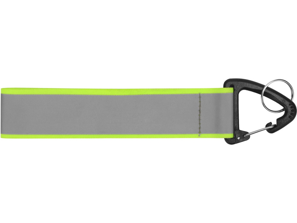 Светоотражающий брелок «Reflector», зеленый, серебристый, полиэстер