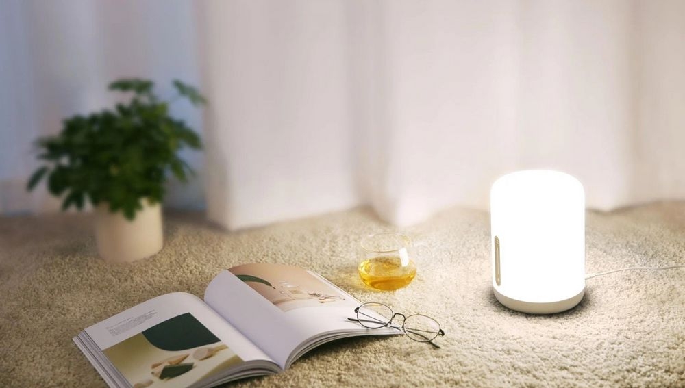 Лампа Mi Bedside Lamp 2, белая, белый, пластик, стекло