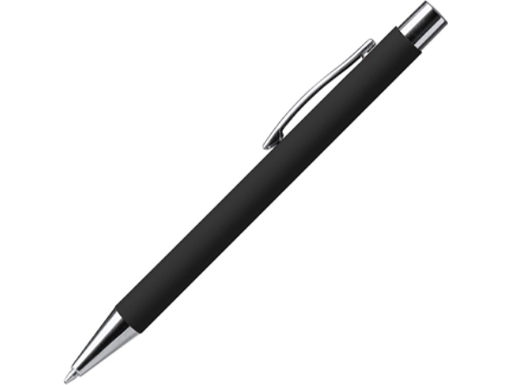Ручка металлическая шариковая soft-touch DOVER, черный, soft touch