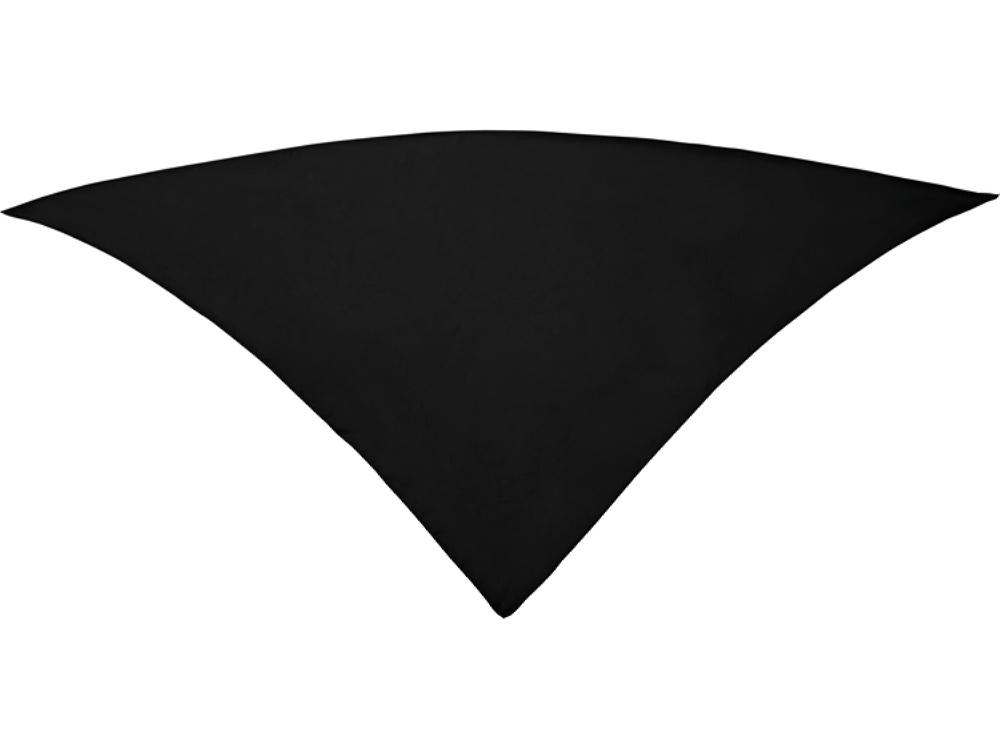 Шейный платок FESTERO треугольной формы, черный, полиэстер