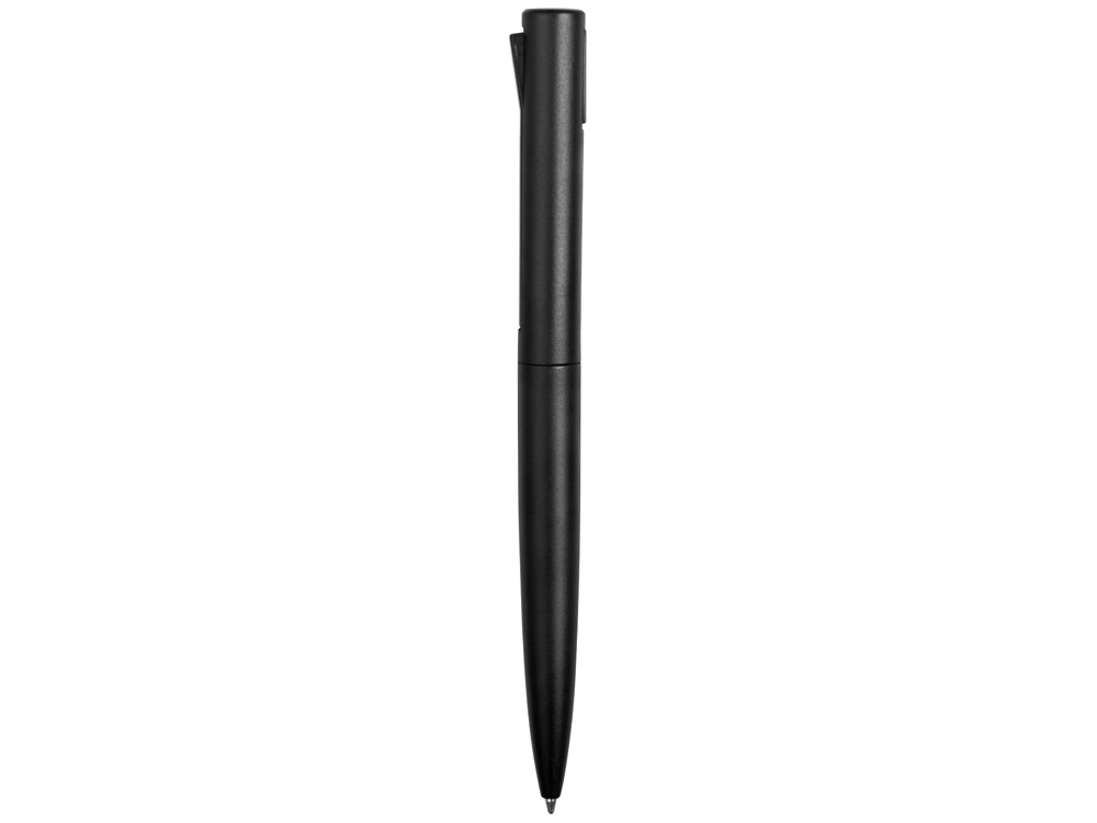 Ручка металлическая шариковая «Bevel», черный, пластик, металл