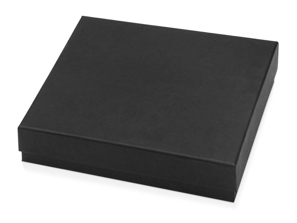 Коробка с ложементом Smooth L для ручки, флешки и блокнота А5, черный, картон