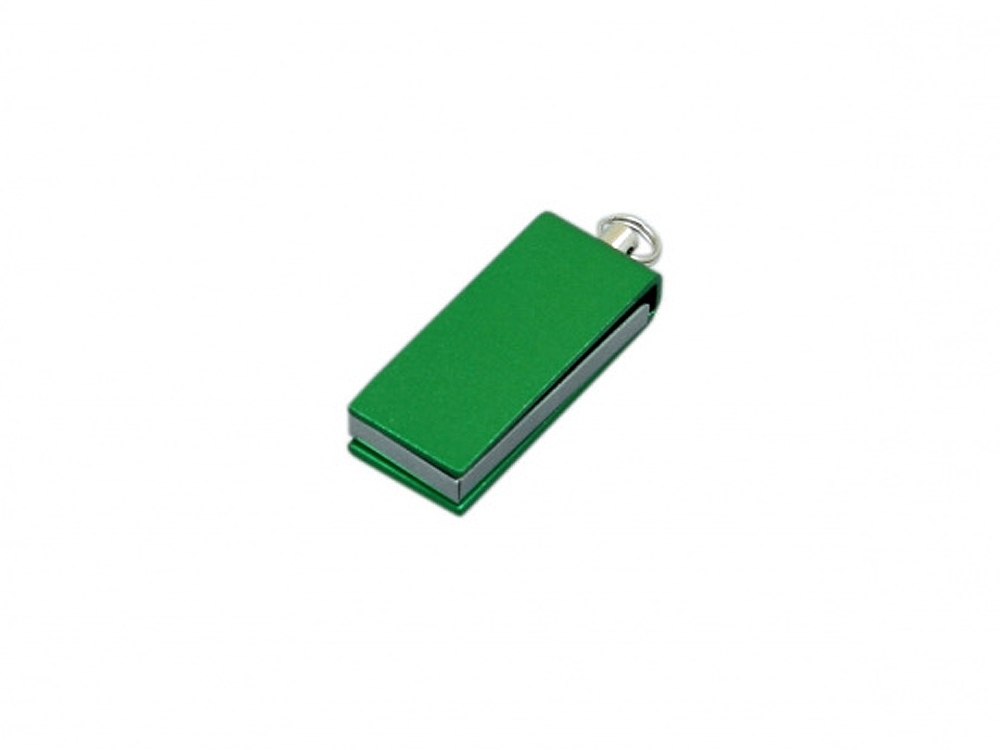 USB 2.0- флешка мини на 32 Гб с мини чипом в цветном корпусе, зеленый, металл