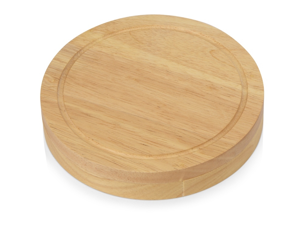 Подарочный набор для сыра в деревянной упаковке «Reggiano», коричневый, металл