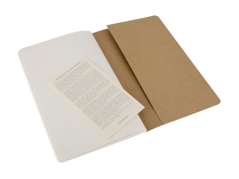 Набор записных книжек А5 Cahier (нелинованный), бежевый, картон, бумага
