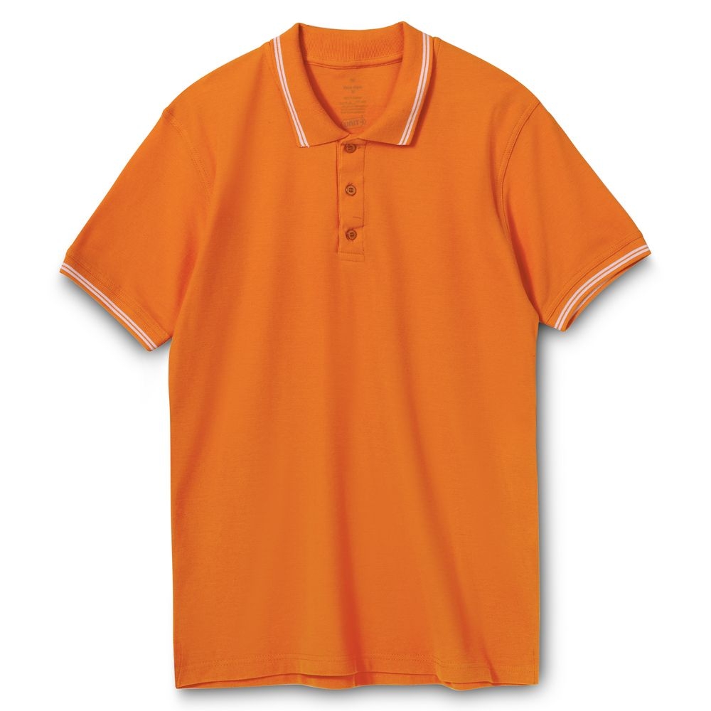 Рубашка поло Virma Stripes, оранжевая, оранжевый, хлопок