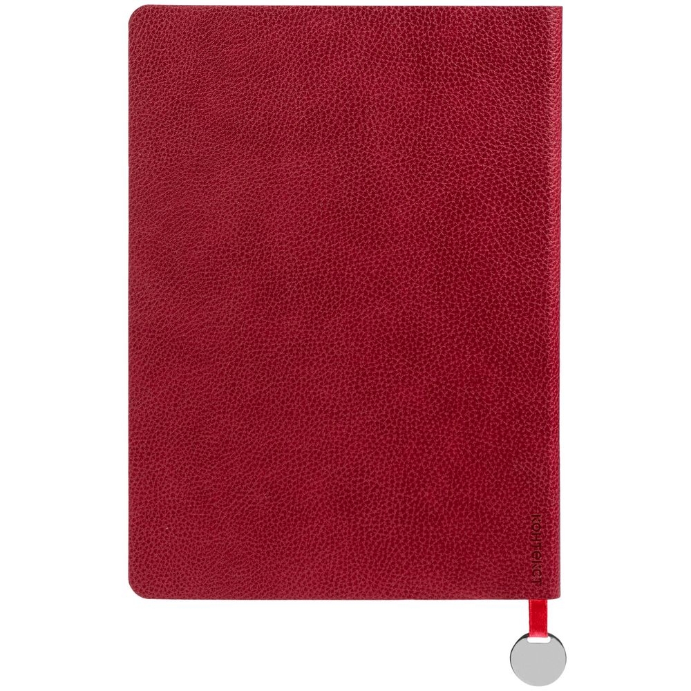 Ежедневник Lafite, недатированный, красный, красный, искусственная кожа; шильд - металл