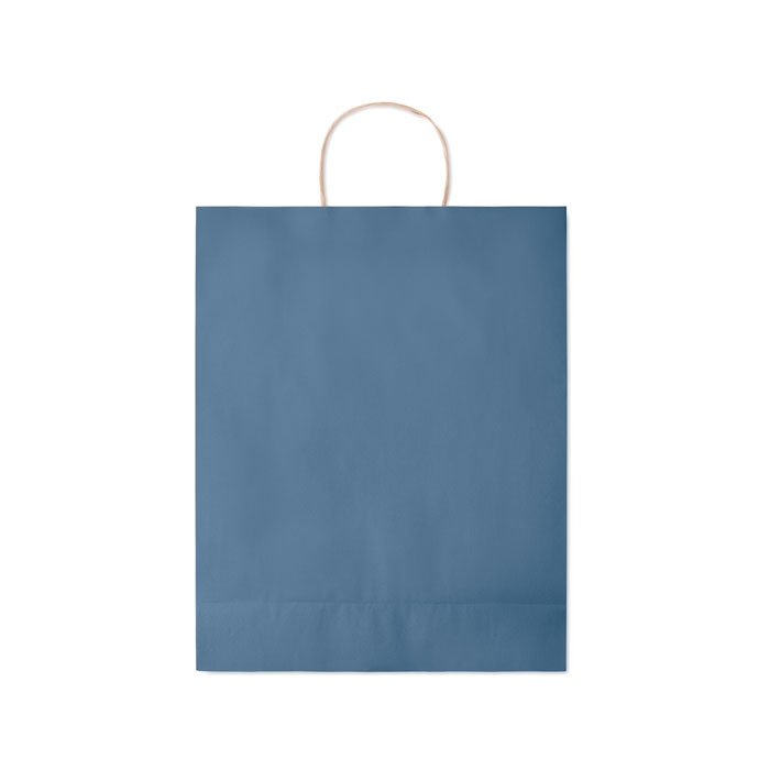 Подарочный пакет больш 90 г/м&#178;, синий, бумага