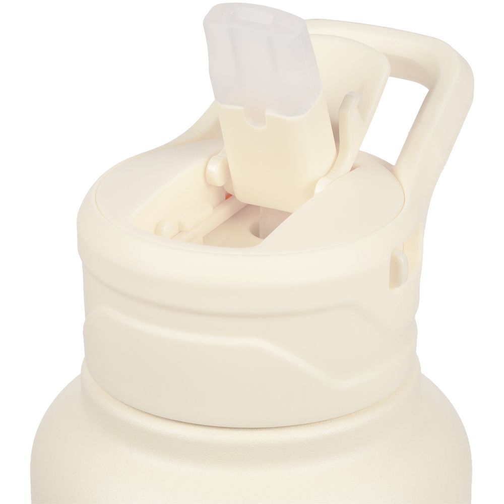 Термобутылка Fujisan XL, белая (молочная), белый