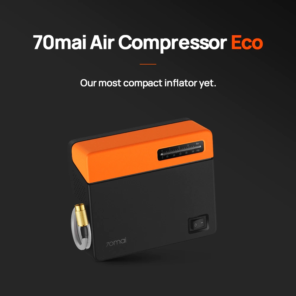 Портативный компрессор 70mai Air Compressor Eco, пластик