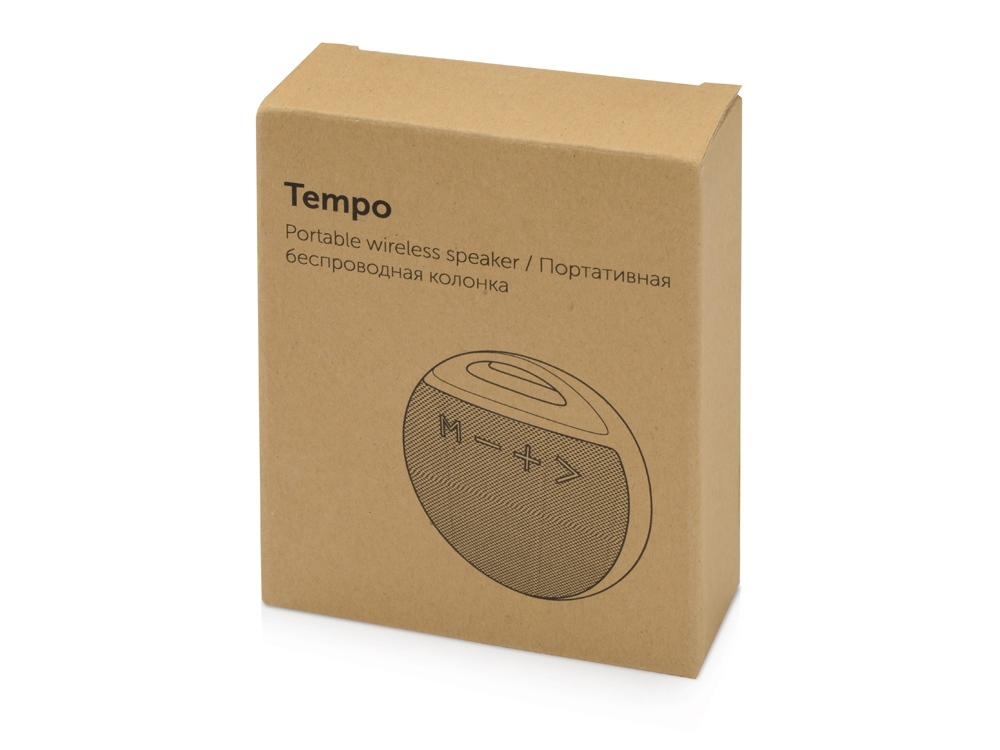 Портативная колонка «Tempo», серый, полиэстер